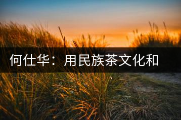 何仕華：用民族茶文化和質(zhì)量來(lái)鑄造品牌