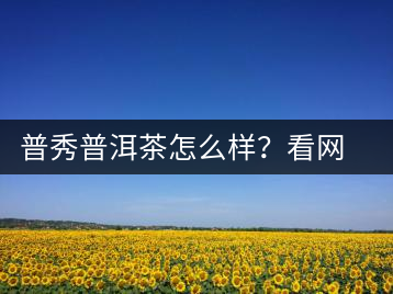 普秀普洱茶怎么樣？看網(wǎng)友精彩回答