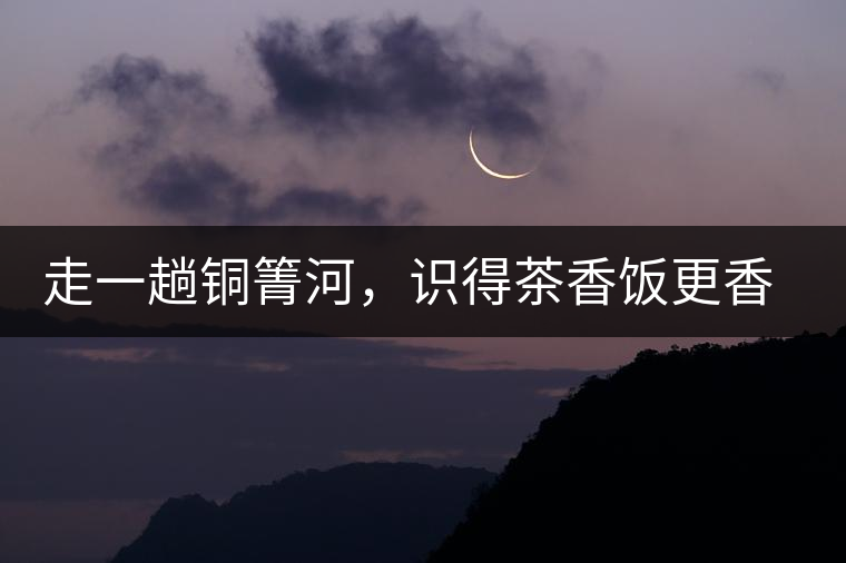 走一趟銅箐河，識(shí)得茶香飯更香走一趟銅箐河，識(shí)得茶香飯更香