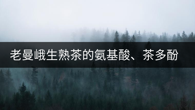 老曼峨生熟茶的氨基酸、茶多酚、酚氨比分析