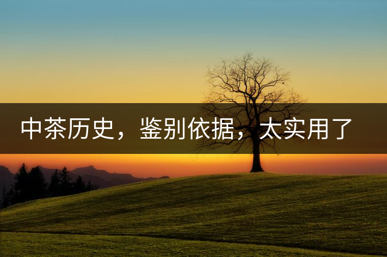 中茶歷史，鑒別依據，太實用了中茶歷史，鑒別依據，太實用了