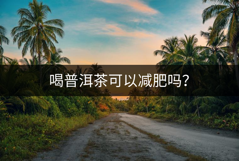 喝普洱茶可以減肥嗎？