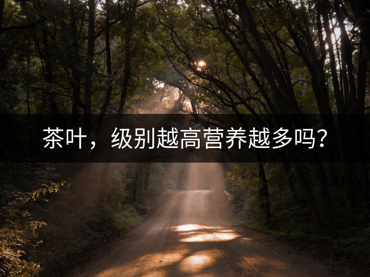 茶葉，級別越高營養(yǎng)越多嗎？