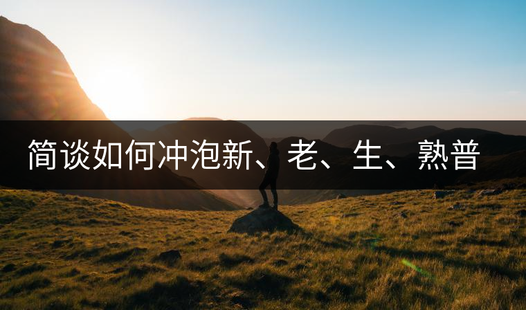 簡談如何沖泡新、老、生、熟普洱茶？