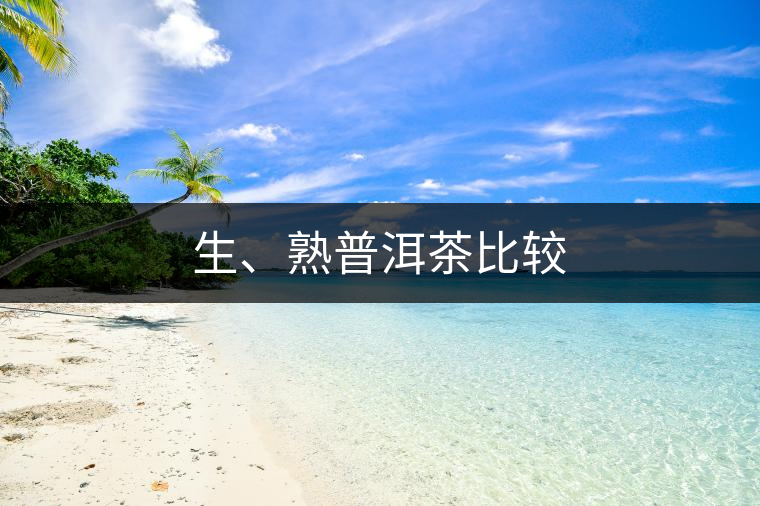 生、熟普洱茶比較