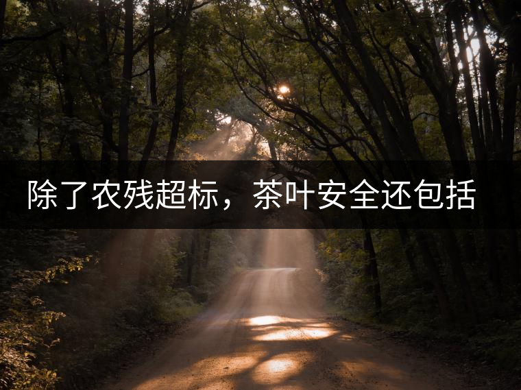 除了農(nóng)殘超標(biāo)，茶葉安全還包括哪些方面？