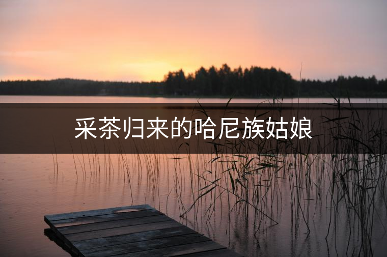 采茶歸來的哈尼族姑娘 采茶歸來的哈尼族姑娘