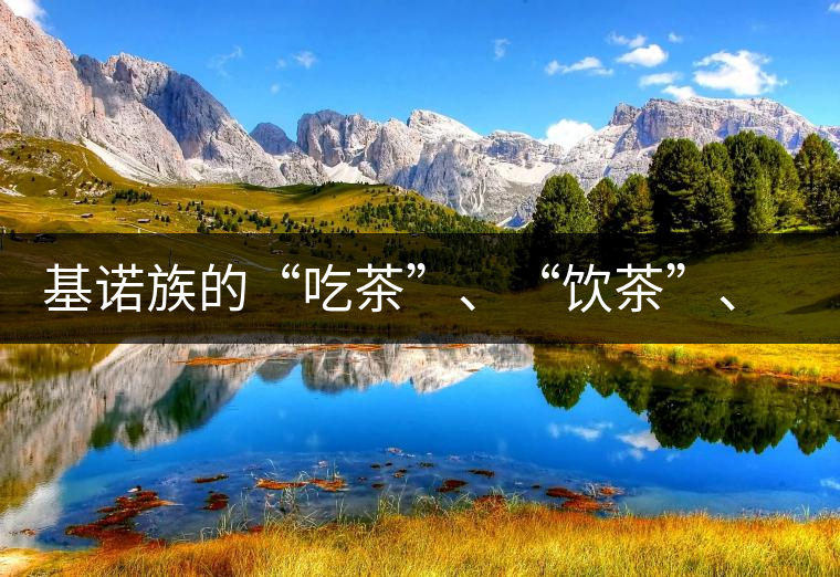 基諾族的“吃茶”、“飲茶”、“喝茶”與“敬茶”