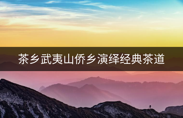 茶鄉(xiāng)武夷山僑鄉(xiāng)演繹經(jīng)典茶道