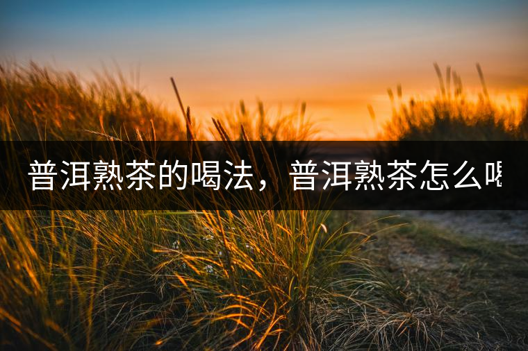 普洱熟茶的喝法，普洱熟茶怎么喝？