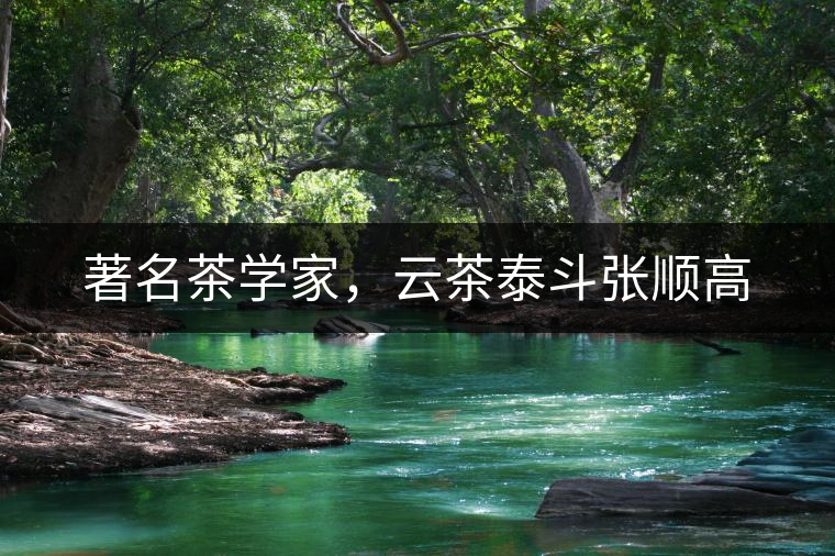 著名茶學家，云茶泰斗張順高