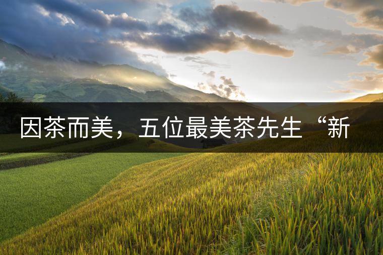 因茶而美，五位最美茶先生“新鮮出爐”啦