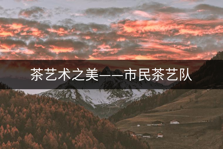 茶藝術之美——市民茶藝隊 茶藝術之美——市民茶藝隊