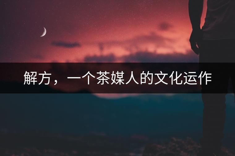 解方，一個(gè)茶媒人的文化運(yùn)作