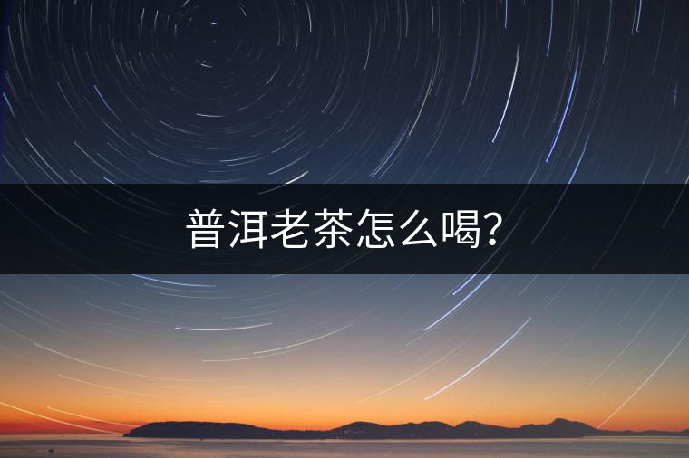 普洱老茶怎么喝？