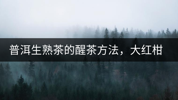 普洱生熟茶的醒茶方法，大紅柑與小青柑對(duì)比