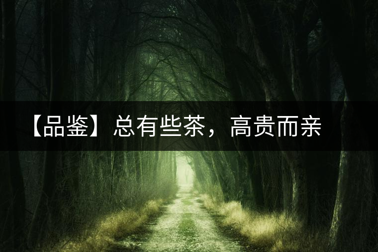 【品鑒】總有些茶，高貴而親切