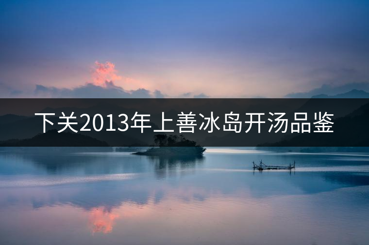 下關2013年上善冰島開湯品鑒 下關2013年上善冰島開湯品鑒