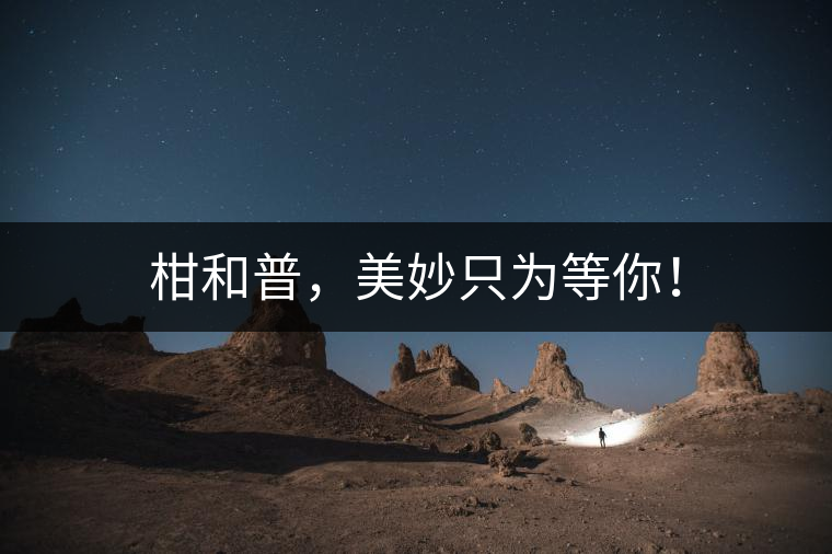 柑和普，美妙只為等你！