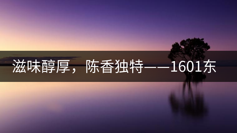 滋味醇厚,陳香獨特——1601東方美韻品鑒 滋味醇厚,陳香獨特——1601東方美韻品鑒
