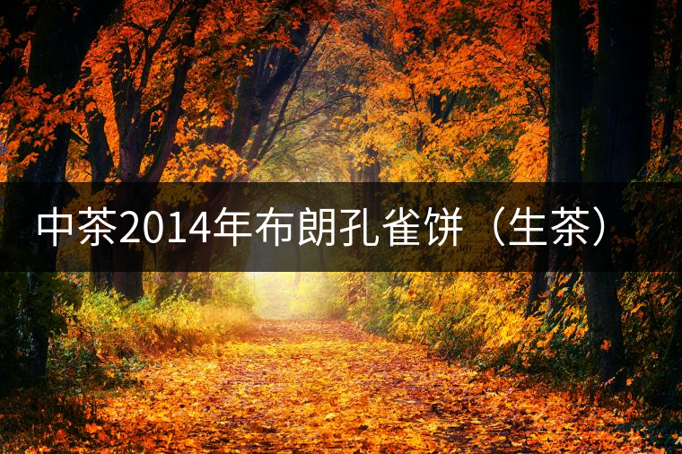 中茶2014年布朗孔雀餅（生茶）開湯