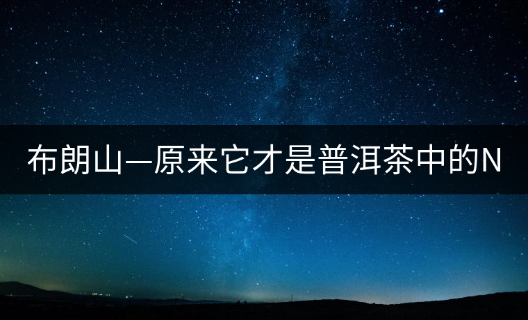 布朗山—原來它才是普洱茶中的NO.1 布朗山—原來它才是普洱茶中的NO.1