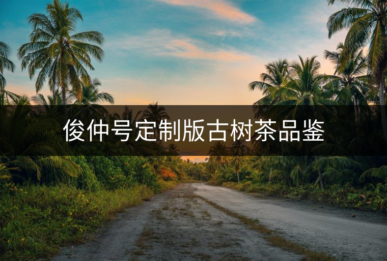 俊仲號定制版古樹茶品鑒 俊仲號定制版古樹茶品鑒