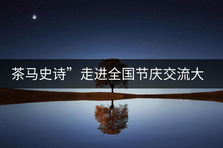 茶馬史詩”走進全國節(jié)慶交流大會