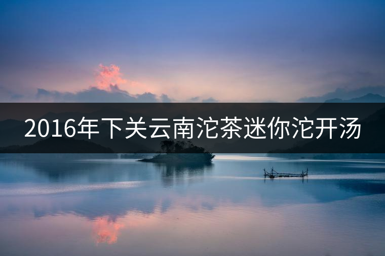 2016年下關(guān)云南沱茶迷你沱開湯 2016年下關(guān)云南沱茶迷你沱開湯