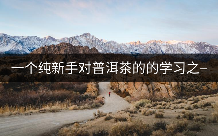 一個純新手對普洱茶的的學習之——【色】 一個純新手對普洱茶的的學習之——【色】