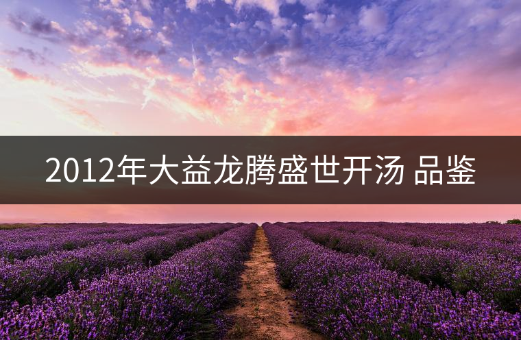 2012年大益龍騰盛世開湯 品鑒 2012年大益龍騰盛世開湯 品鑒