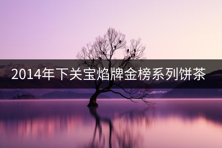2014年下關寶焰牌金榜系列餅茶開湯 2014年下關寶焰牌金榜系列餅茶開湯