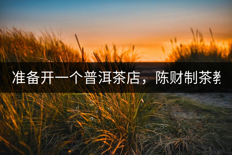 準(zhǔn)備開一個普洱茶店，陳財制茶教你怎么做！