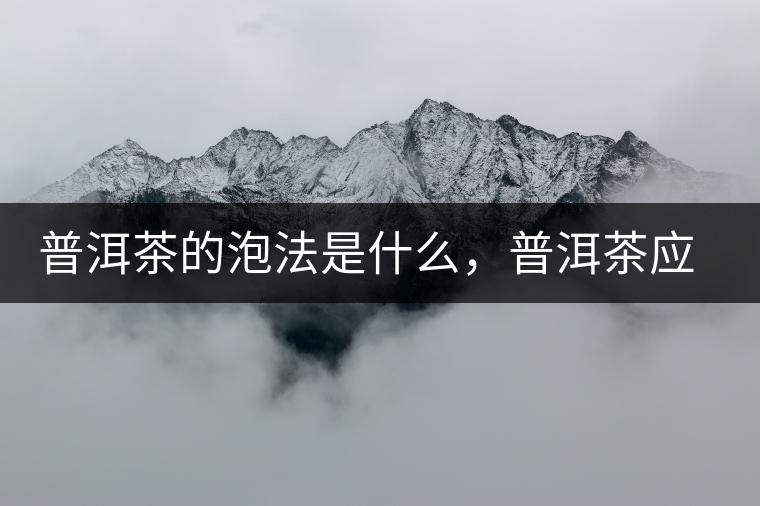 普洱茶的泡法是什么，普洱茶應(yīng)該怎么泡？
