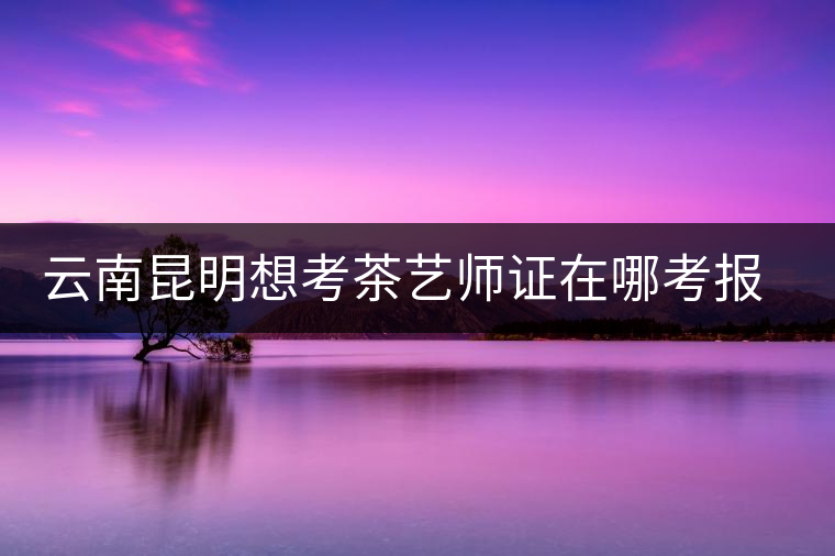 云南昆明想考茶藝師證在哪考報名及考試時間，哪個學(xué)校好？