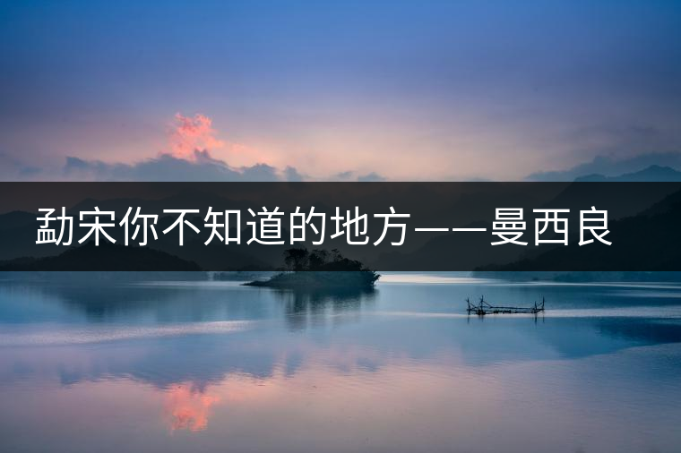 勐宋你不知道的地方——曼西良古樹茶