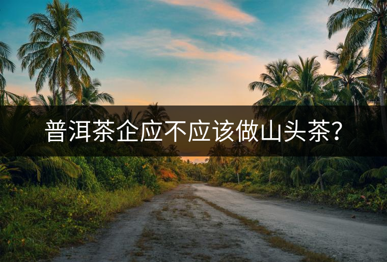 普洱茶企應不應該做山頭茶？