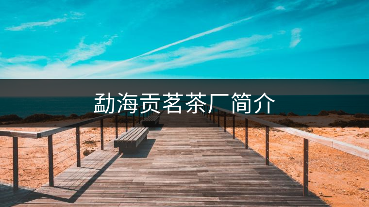 勐海貢茗茶廠簡介