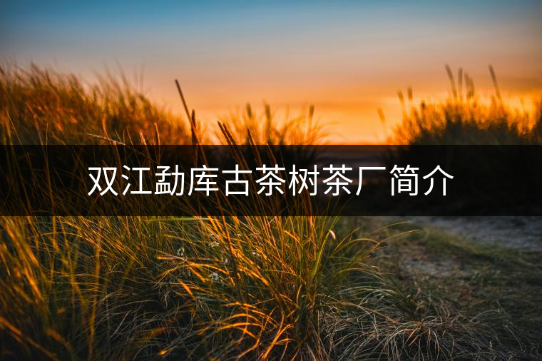 雙江勐庫古茶樹茶廠簡介 雙江勐庫古茶樹茶廠簡介