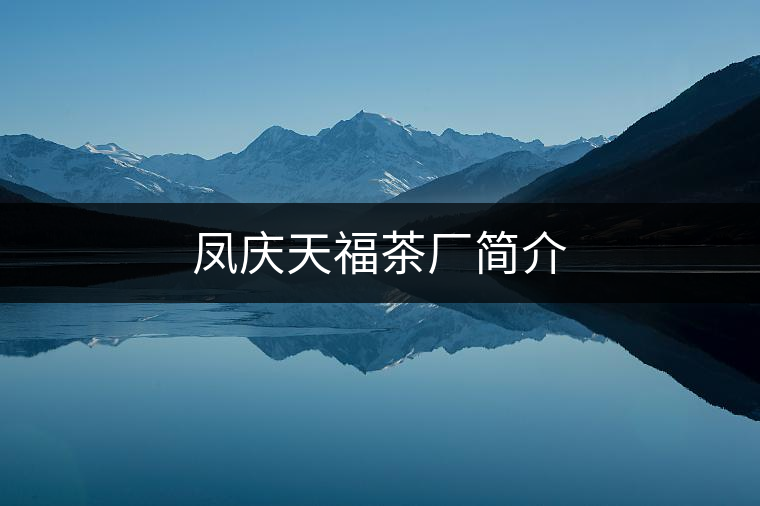 鳳慶天福茶廠簡介