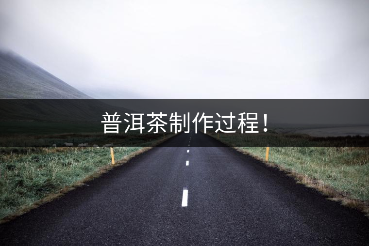 普洱茶制作過程！