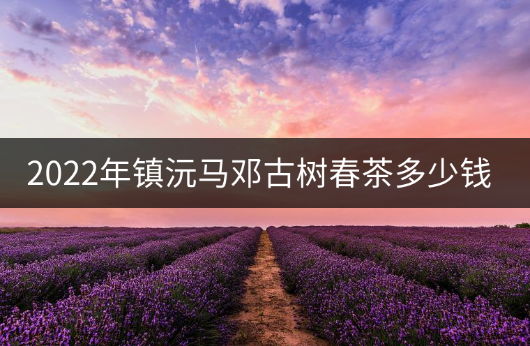 2022年鎮(zhèn)沅馬鄧古樹春茶多少錢一公斤？