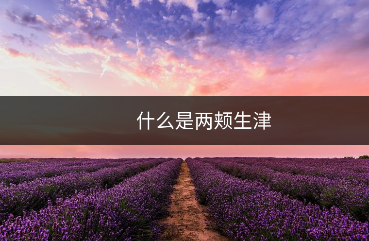 　　什么是兩頰生津