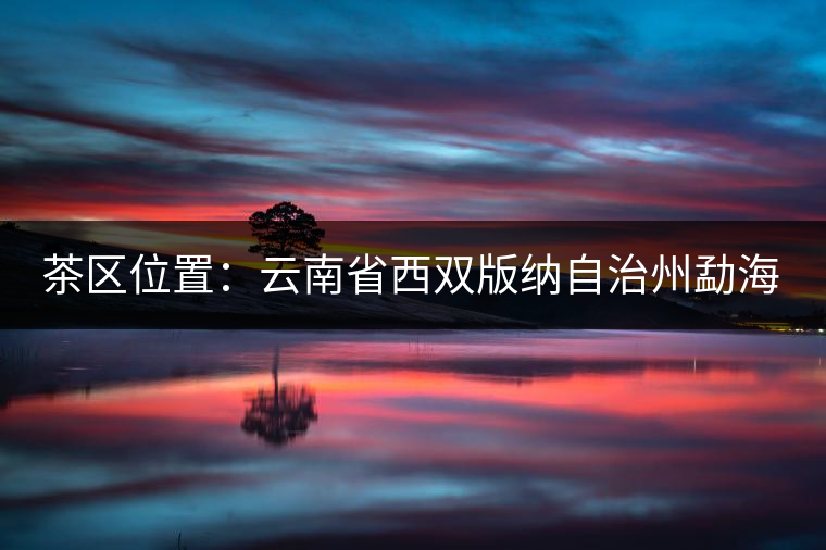 茶區(qū)位置：云南省西雙版納自治州勐?？h西部。